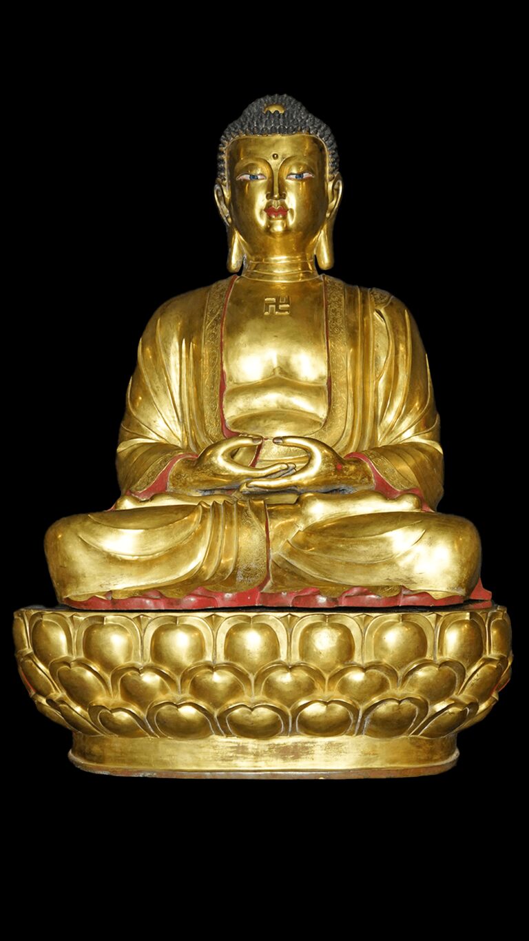 清朝乾隆年間 銅鑄阿彌陀佛坐像